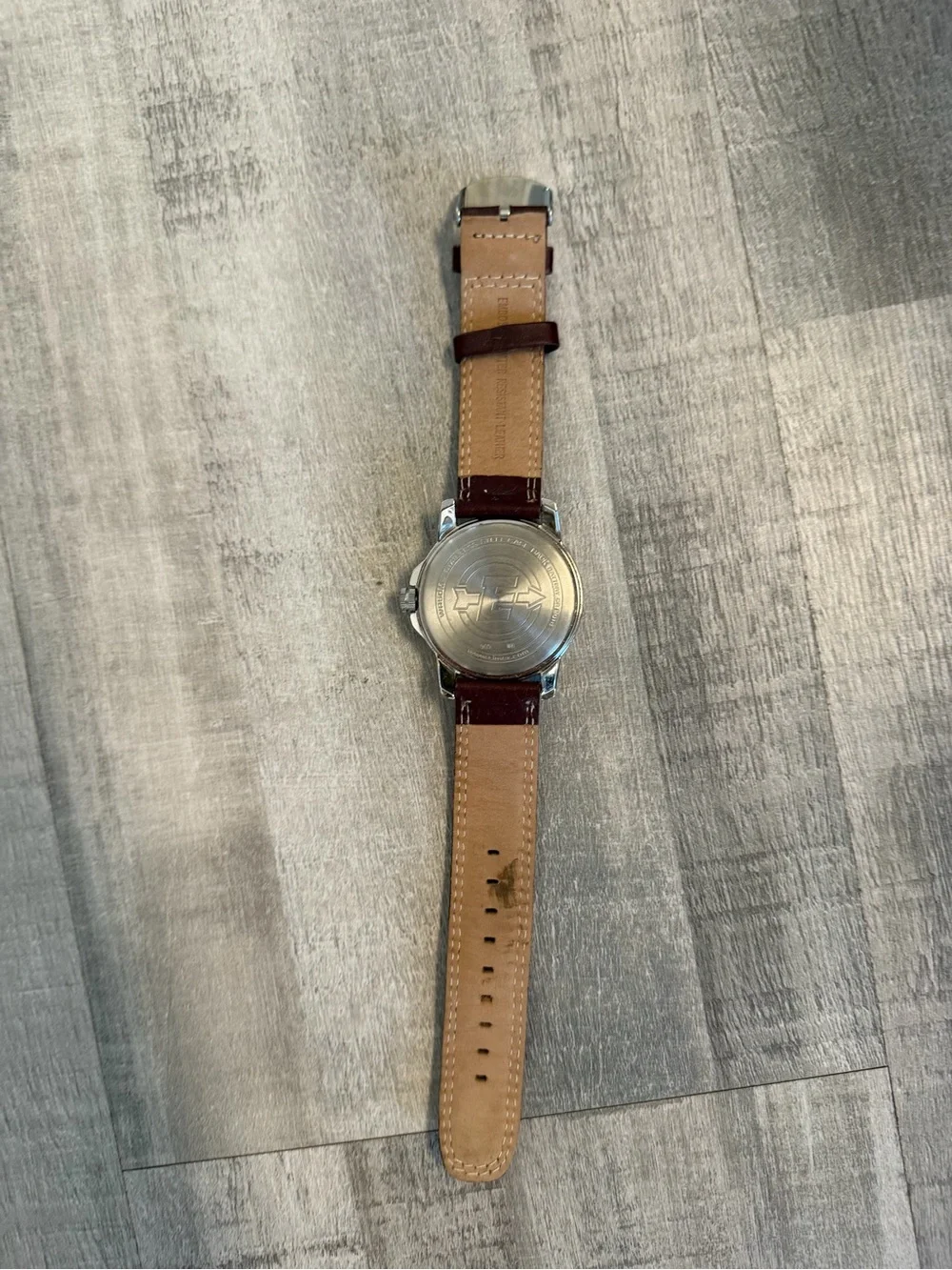Timex Expedition 905 Men’s Analog Quartz Field INDIGLO Date Brown Leather Strap